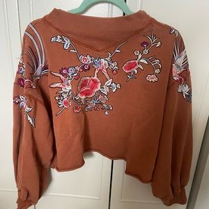Free people embroidered sweater